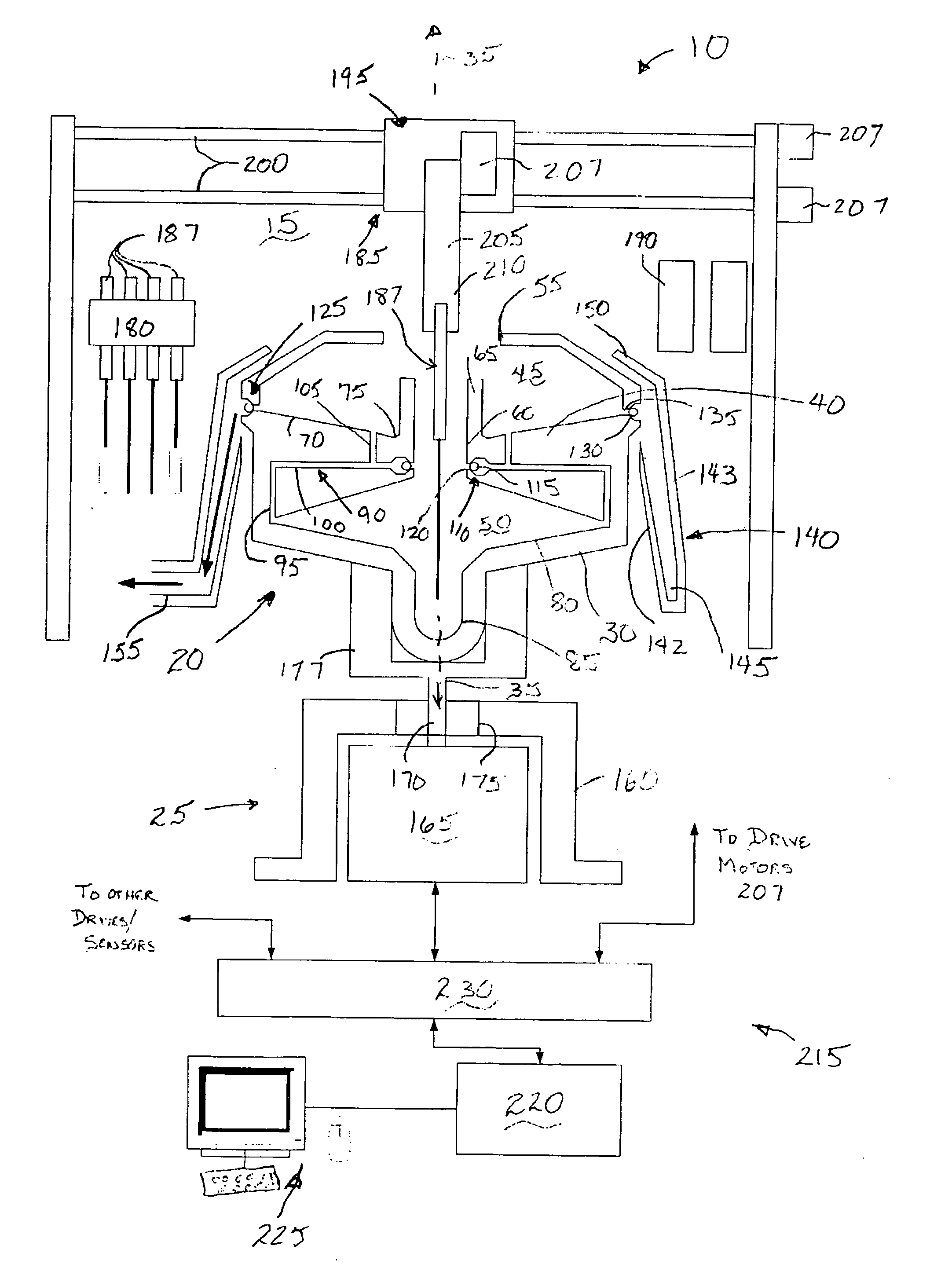 Sample preparation system for a laboratory apparatus