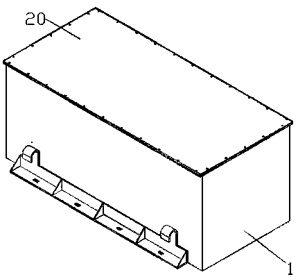 An echelon utilization battery module for an electric forklift truck