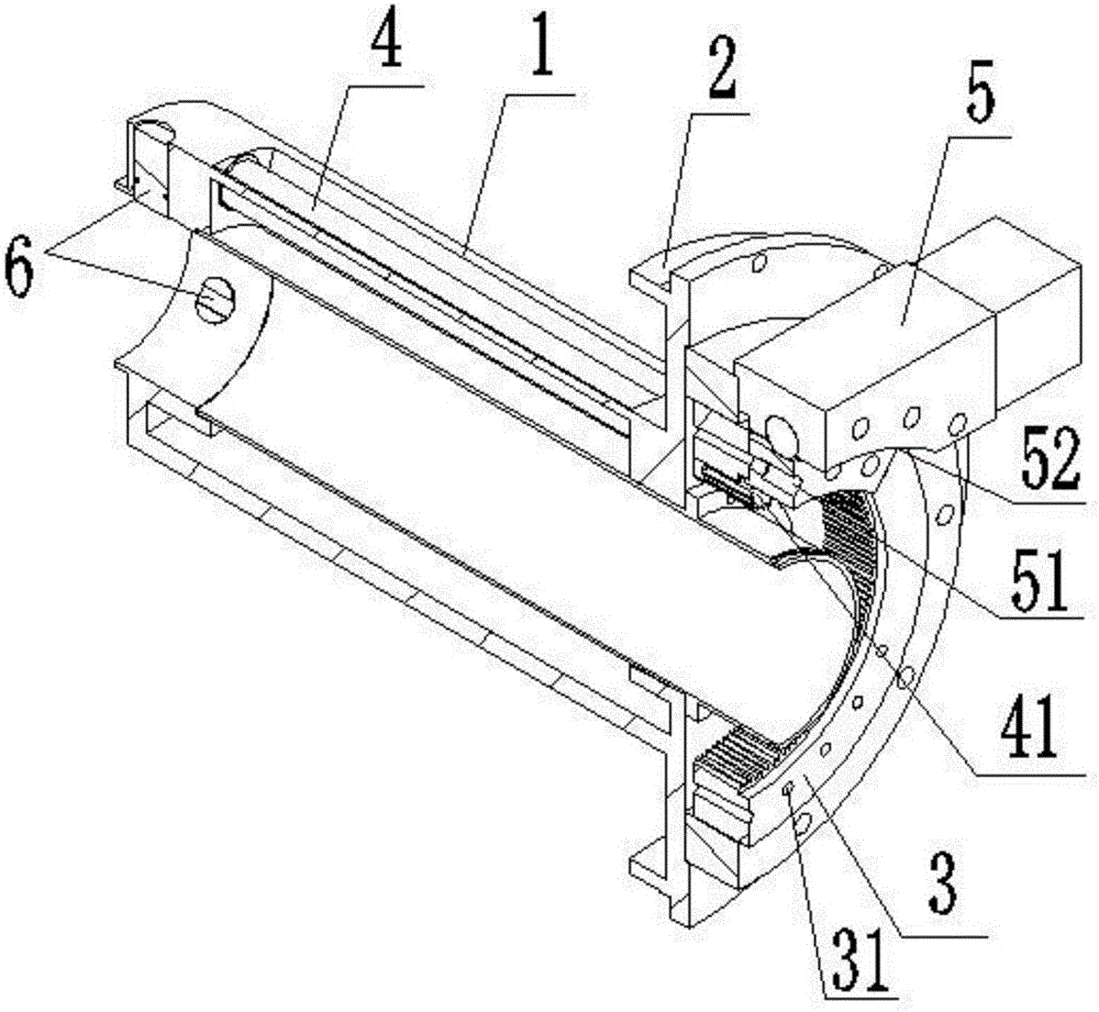 Clamping device for tube cutting machine