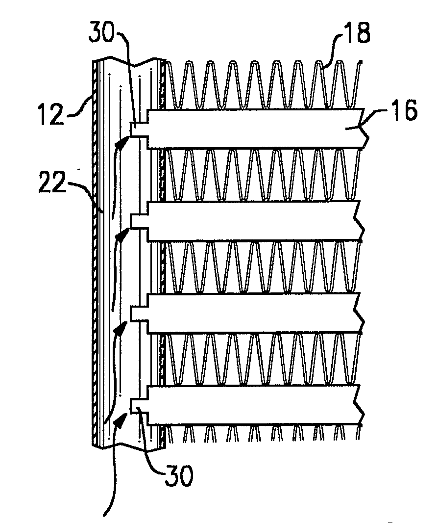 Parallel Flow Heat Exchanger With Crimped Channel Entrance