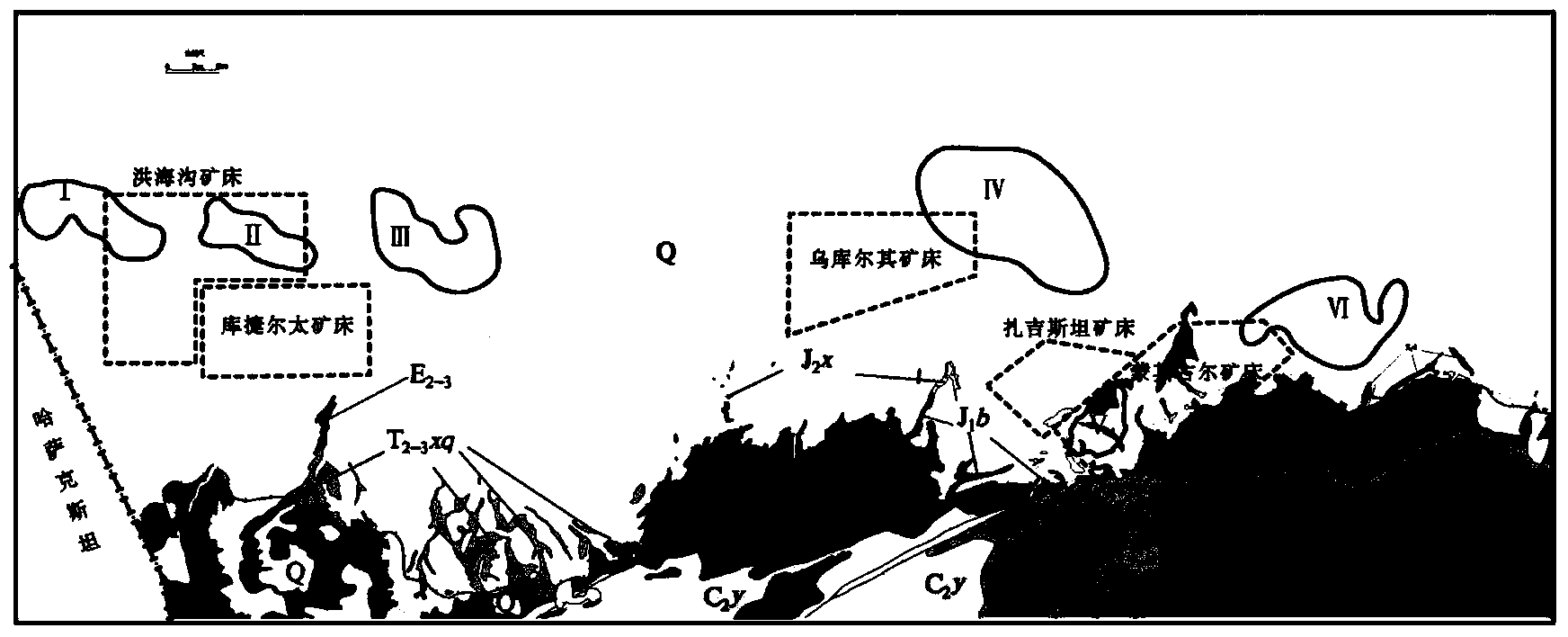 Rapid prospecting positioning method applicable to hidden sandstone-type uranium mine