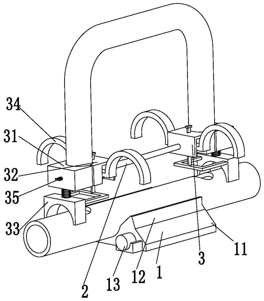 Chemical plant pipeline laying connecting device and connecting method thereof