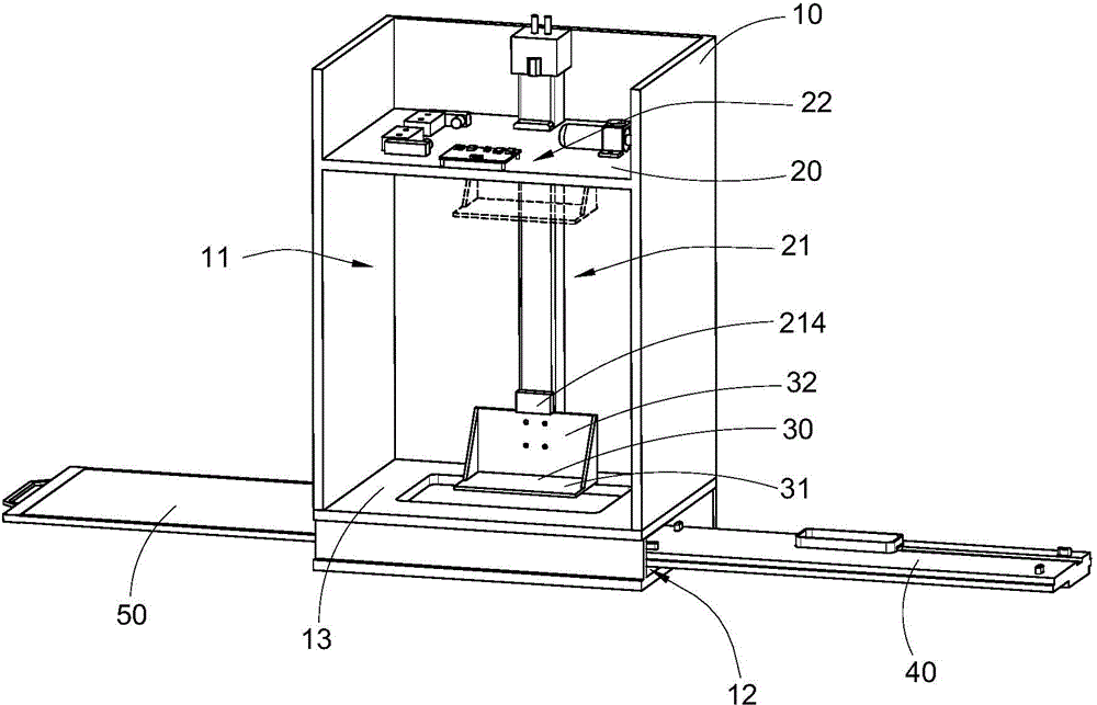 Gesture recognition module test machine and test method thereof