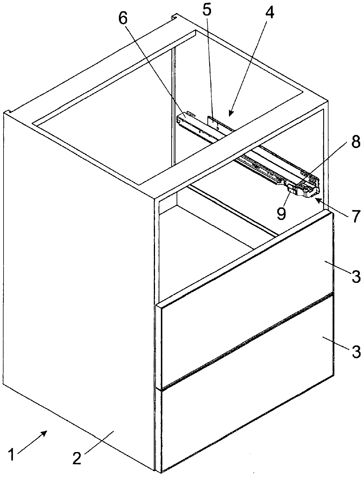 Drawer pull-out guide