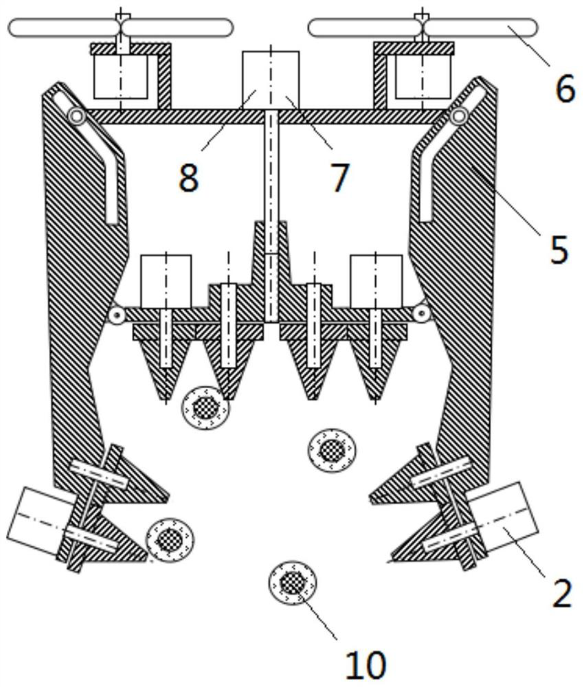 Four-cable synchronous deicing robot and deicing method