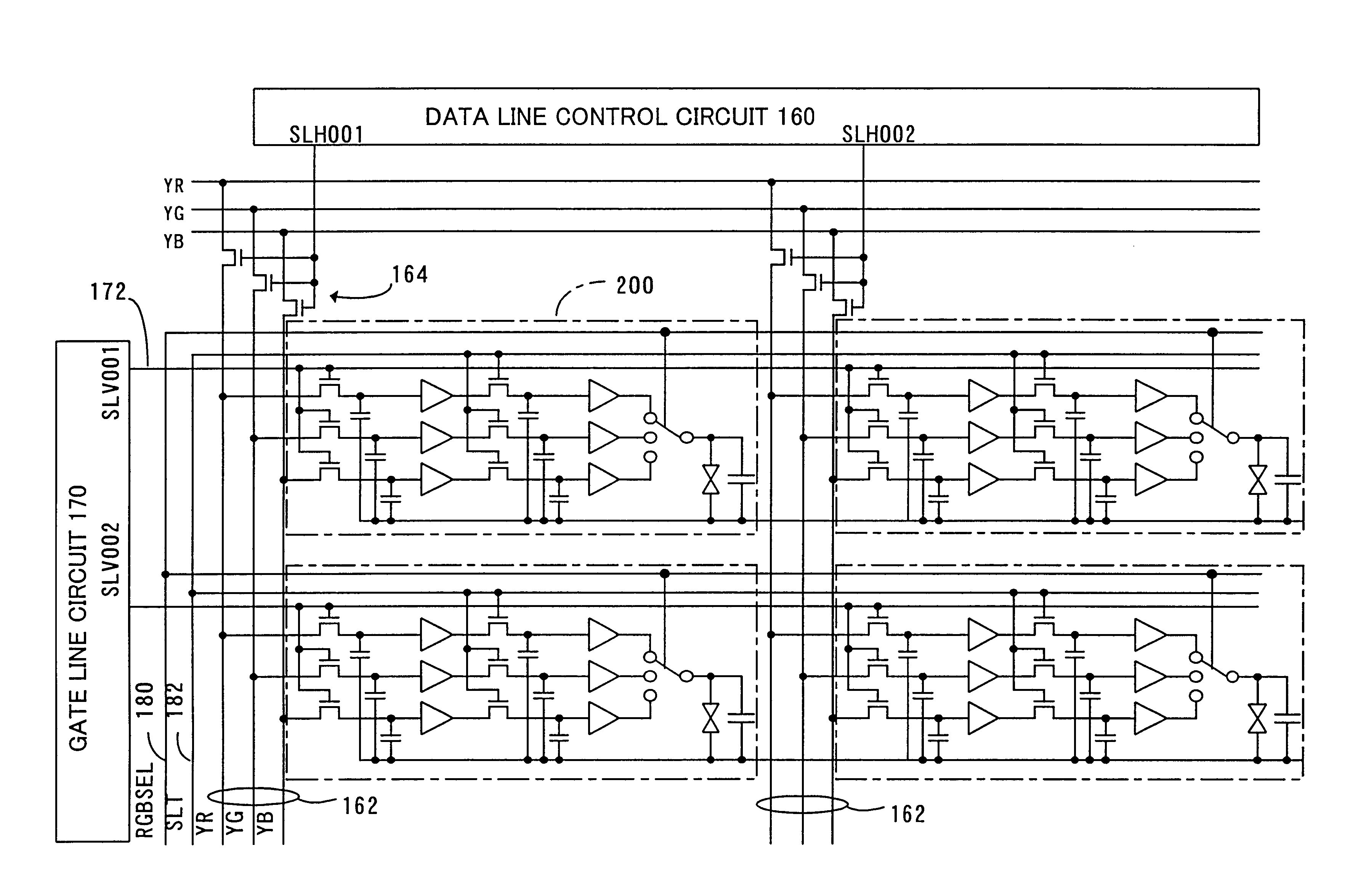 Image display device and modulation panel therefor