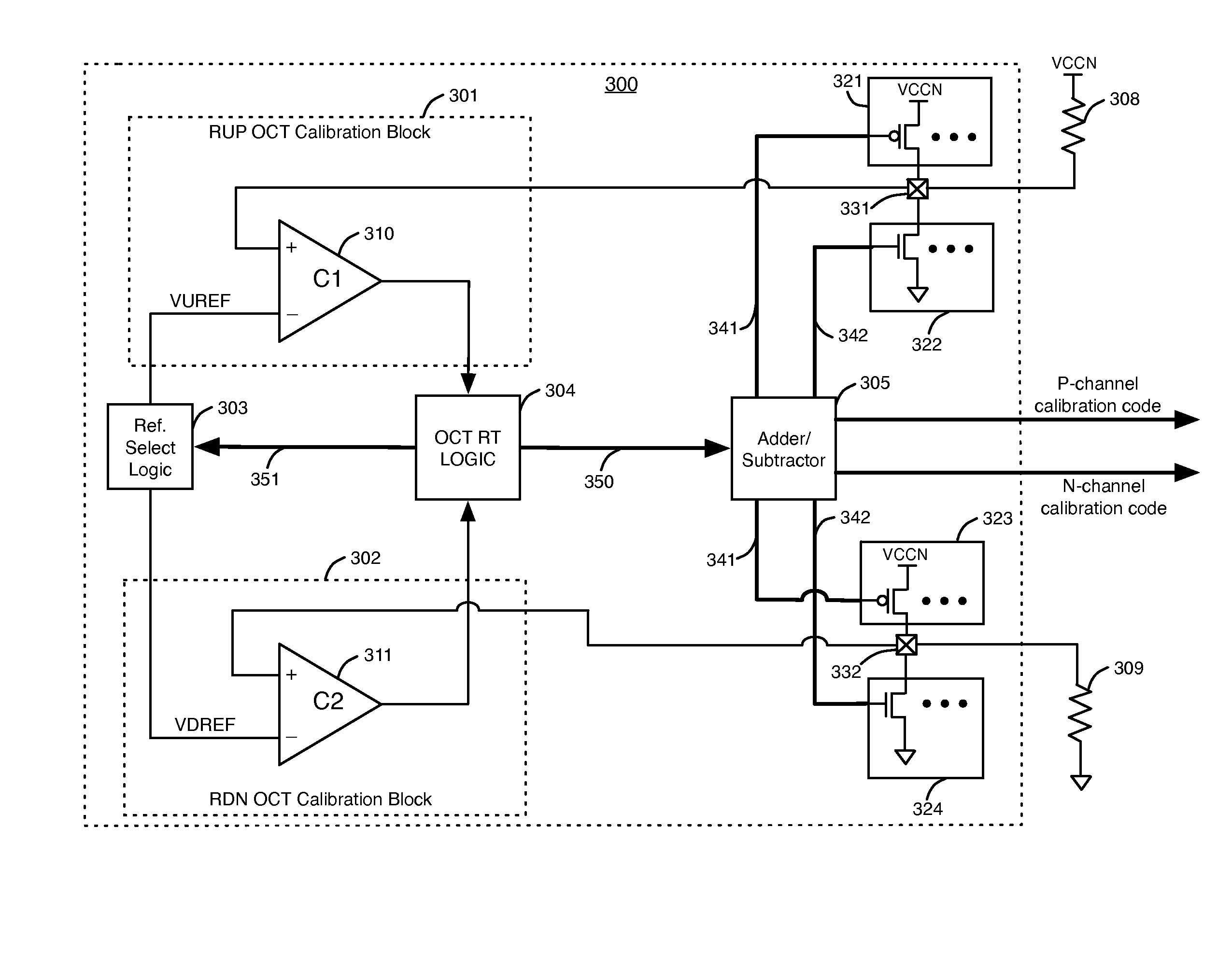 Techniques for providing calibrated parallel on-chip termination impedance