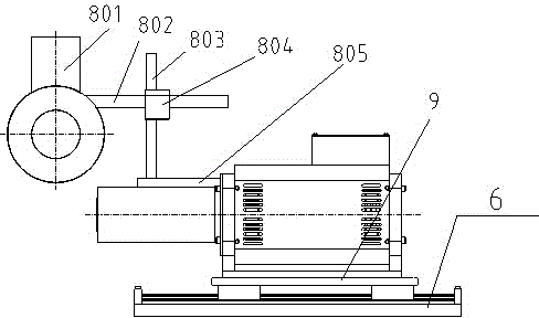 Online engine testing platform with tail gas collecting device