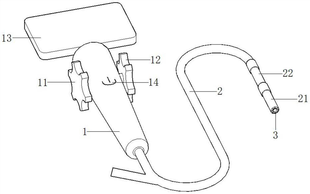 Visual and steering-controllable abscess debridement device