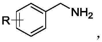 Method for preparing benzylamine compound through photocatalysis