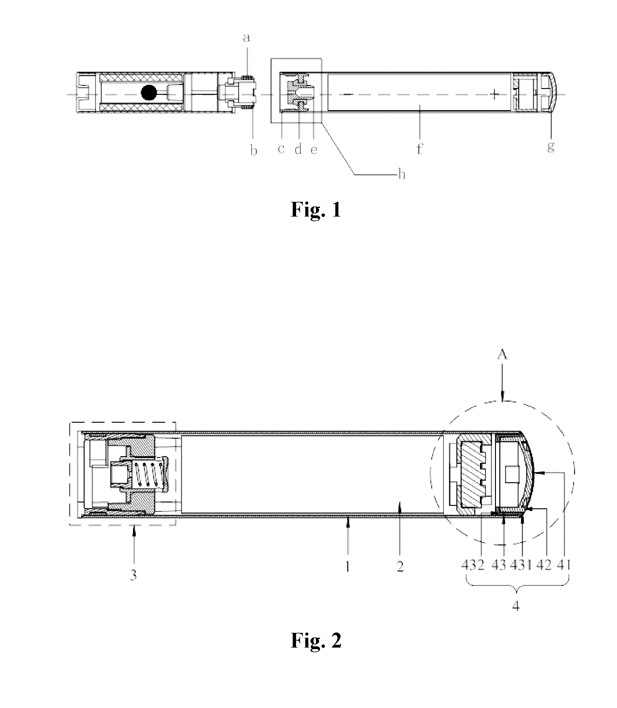 Battery rod having falling protection design and electronic cigarette