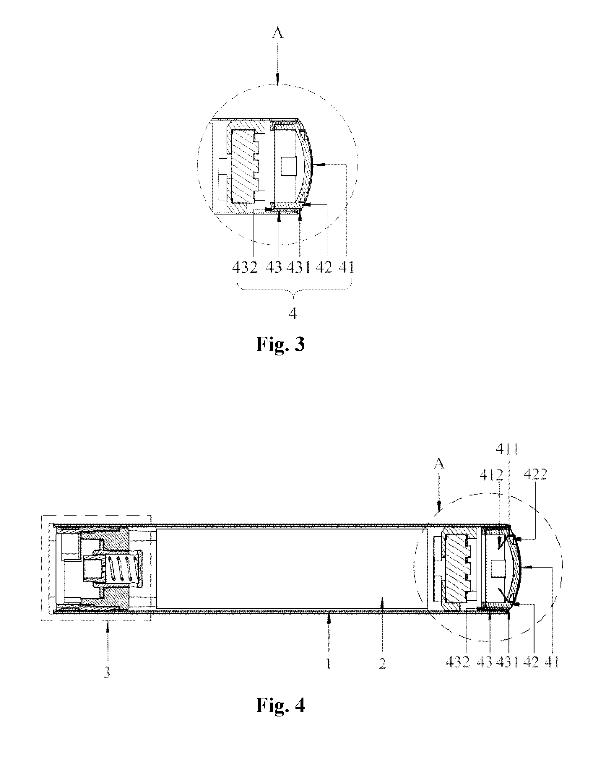 Battery rod having falling protection design and electronic cigarette