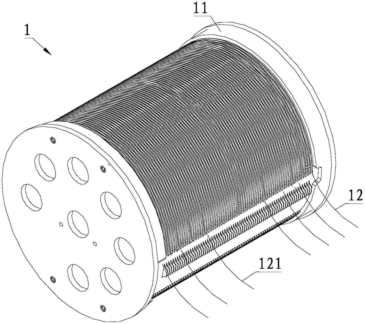 A variable inductor with continuously adjustable inductance