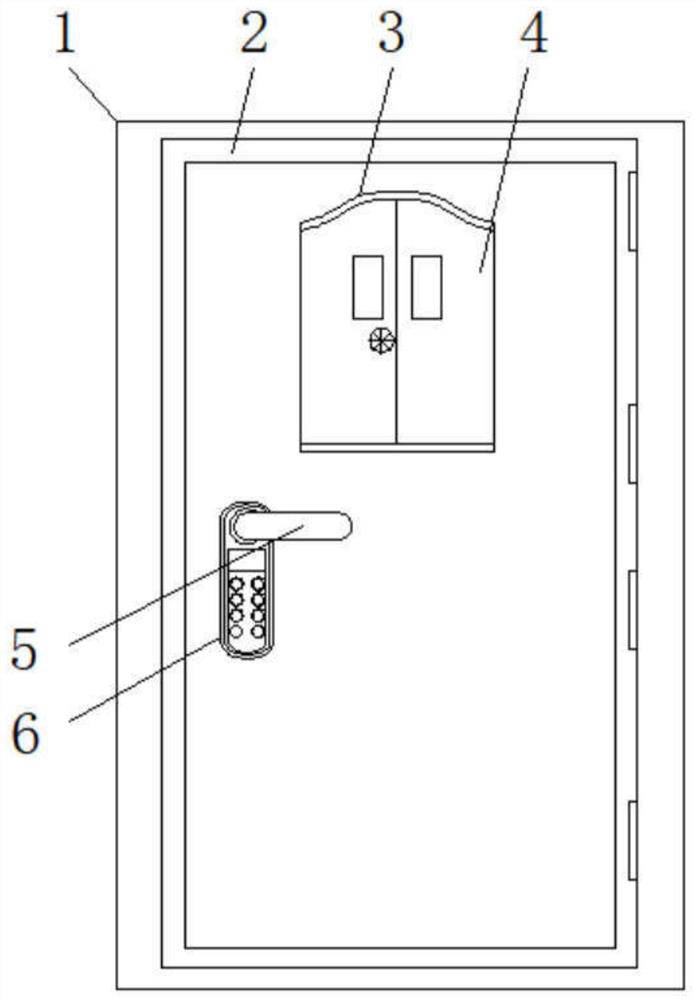Integrated precisely-cast high-protection lock entry door