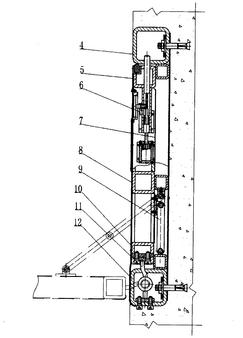 Automatic isolating door for poison gas generated after gas explosion of mine