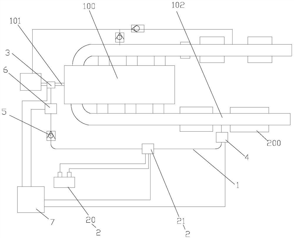 Temperature adjusting system, engine and temperature adjusting method