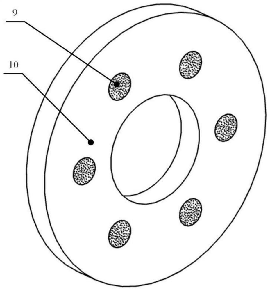 Aerostatic bearing based on lotus root-shaped directional porous throttling