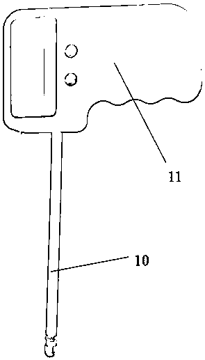 Auxiliary device for work of portable fur-bearing animal estrus detection instrument