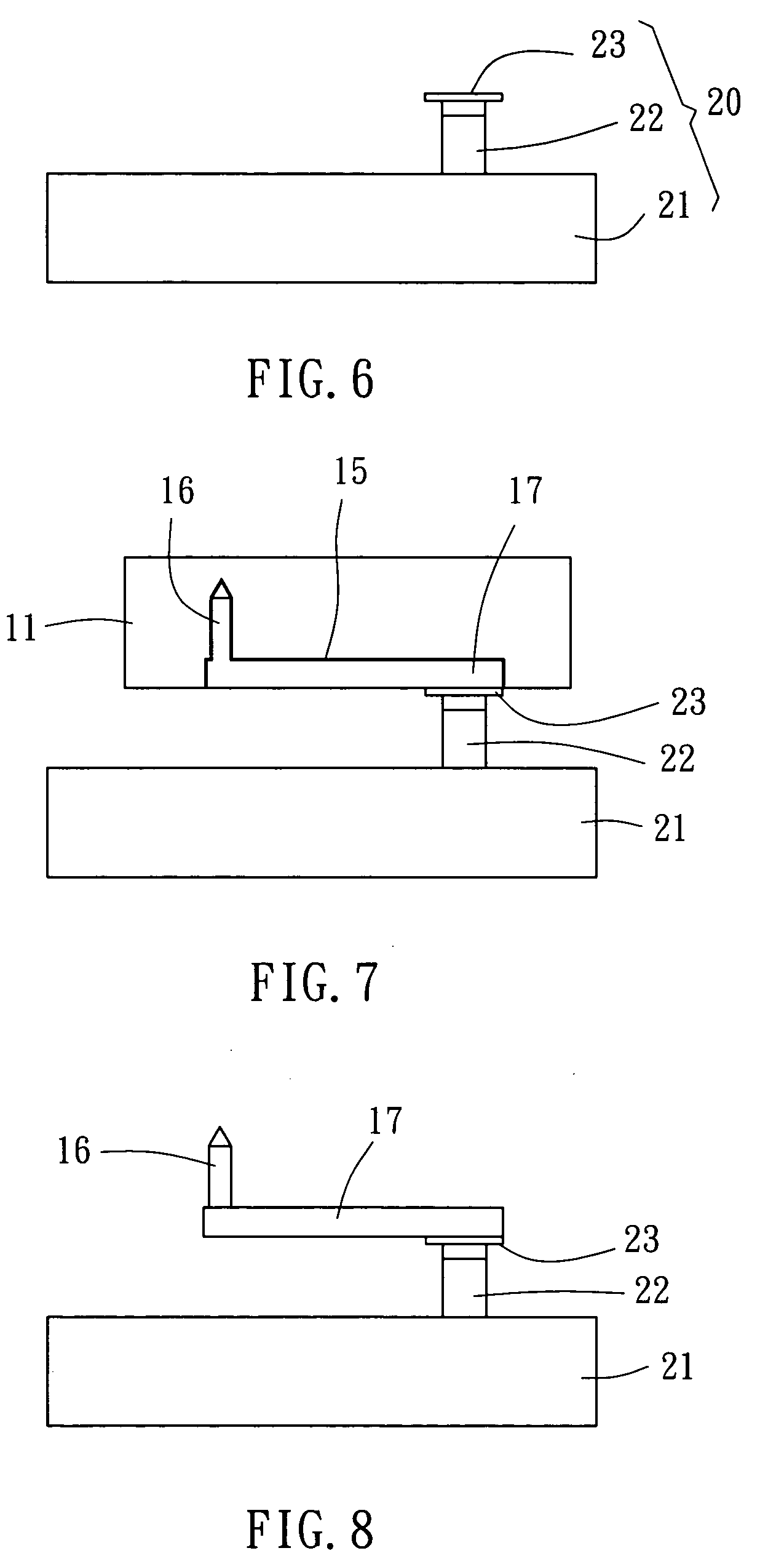 Integrated type probe card and its fabrication method