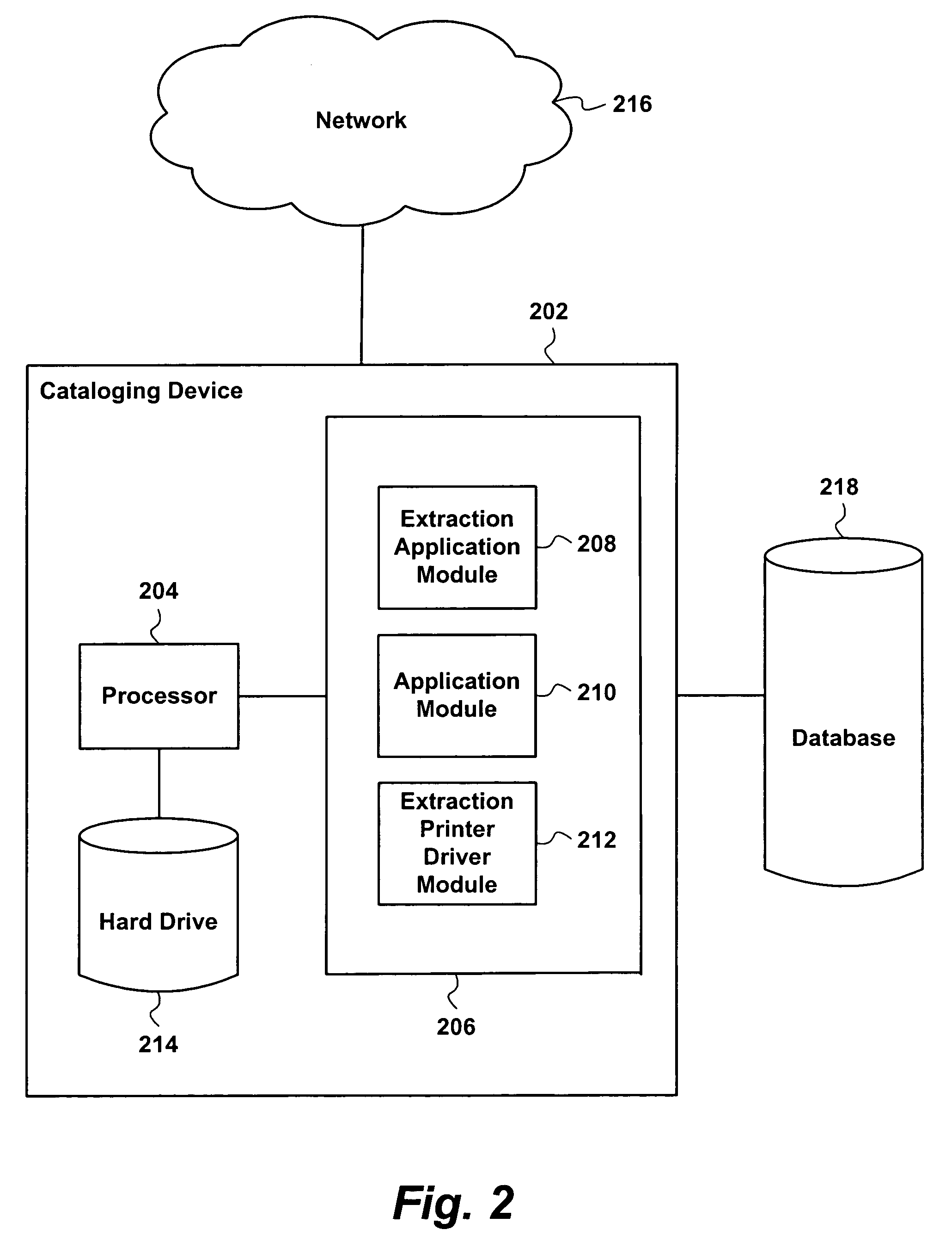 Method for extracting information from a file using a printer driver