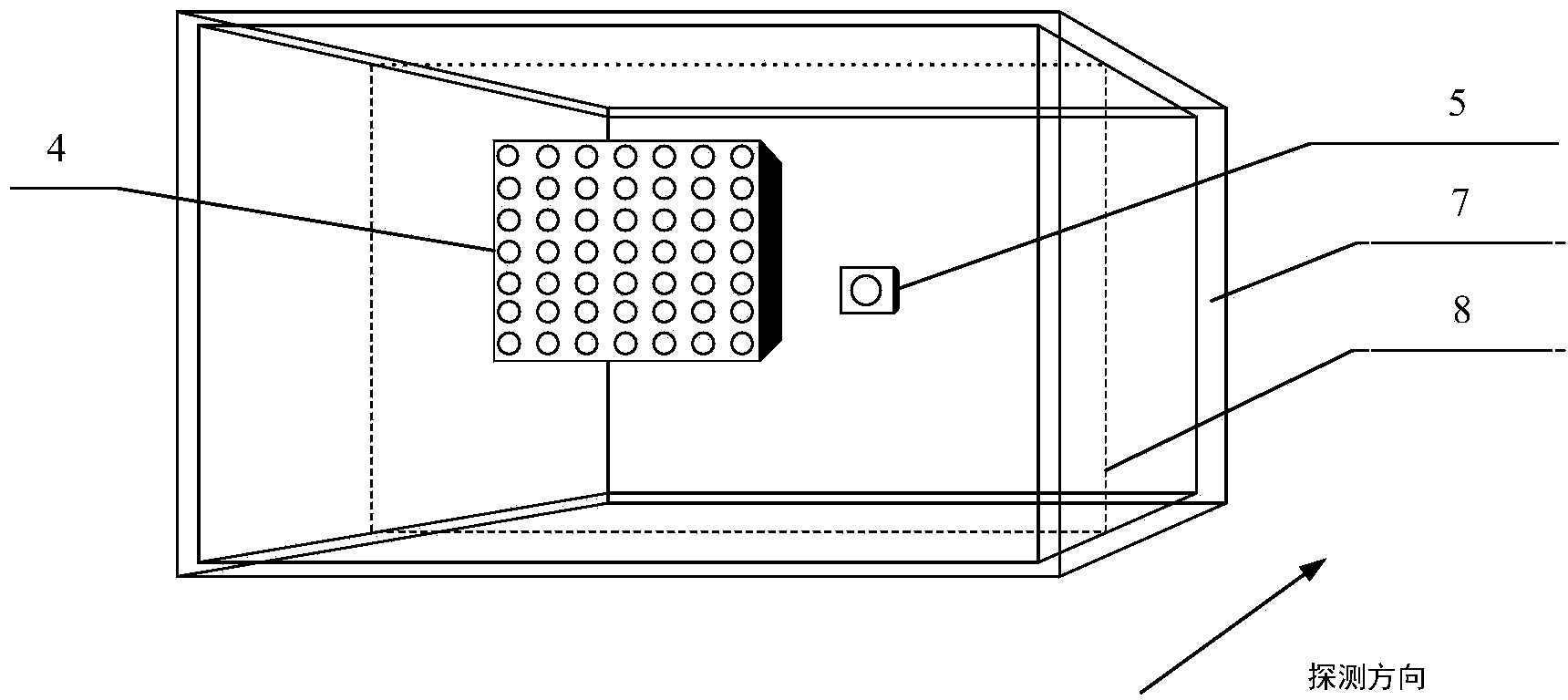 High-resolution through-wall imaging system and method based on random antenna arrays and microwave correlated imaging principles