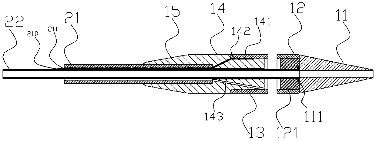 Hole cutting type non-implanted atrial shunt device