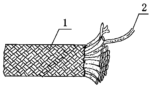 Production method used for fire scene escaping safety rope