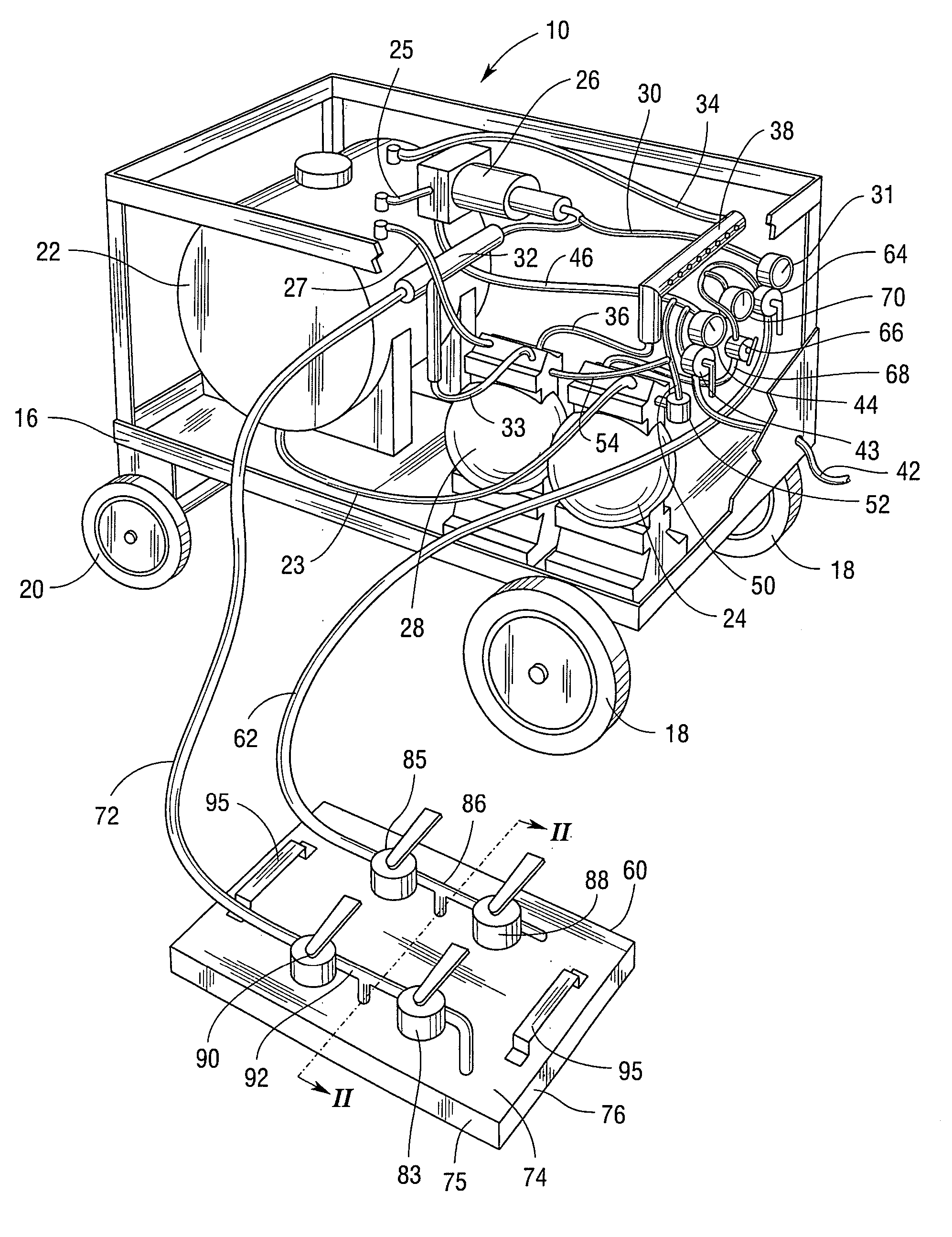 Apparatus and method for treating and impregnating porous structures
