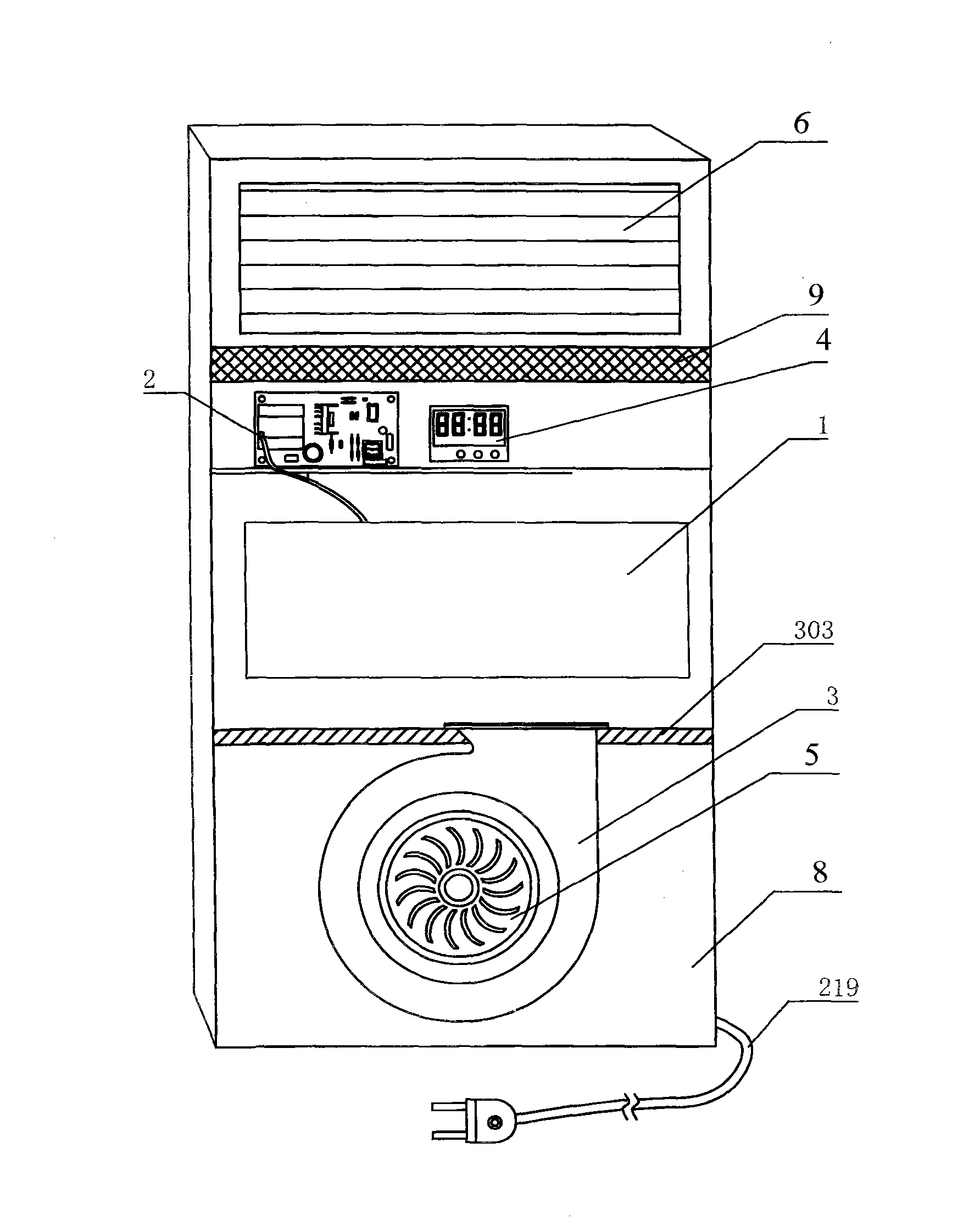 Purifier with metal band-plate structure reactor