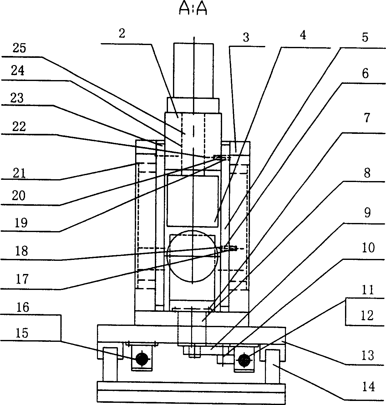 Dual-shaft variable-section roll-bending shaping machine