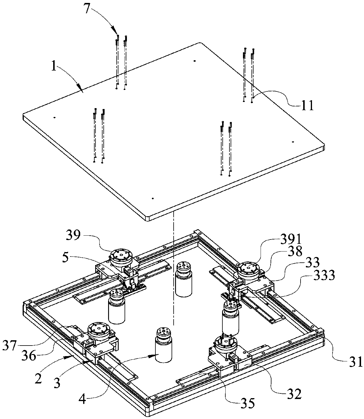 High-precision linear motor one-time alignment platform