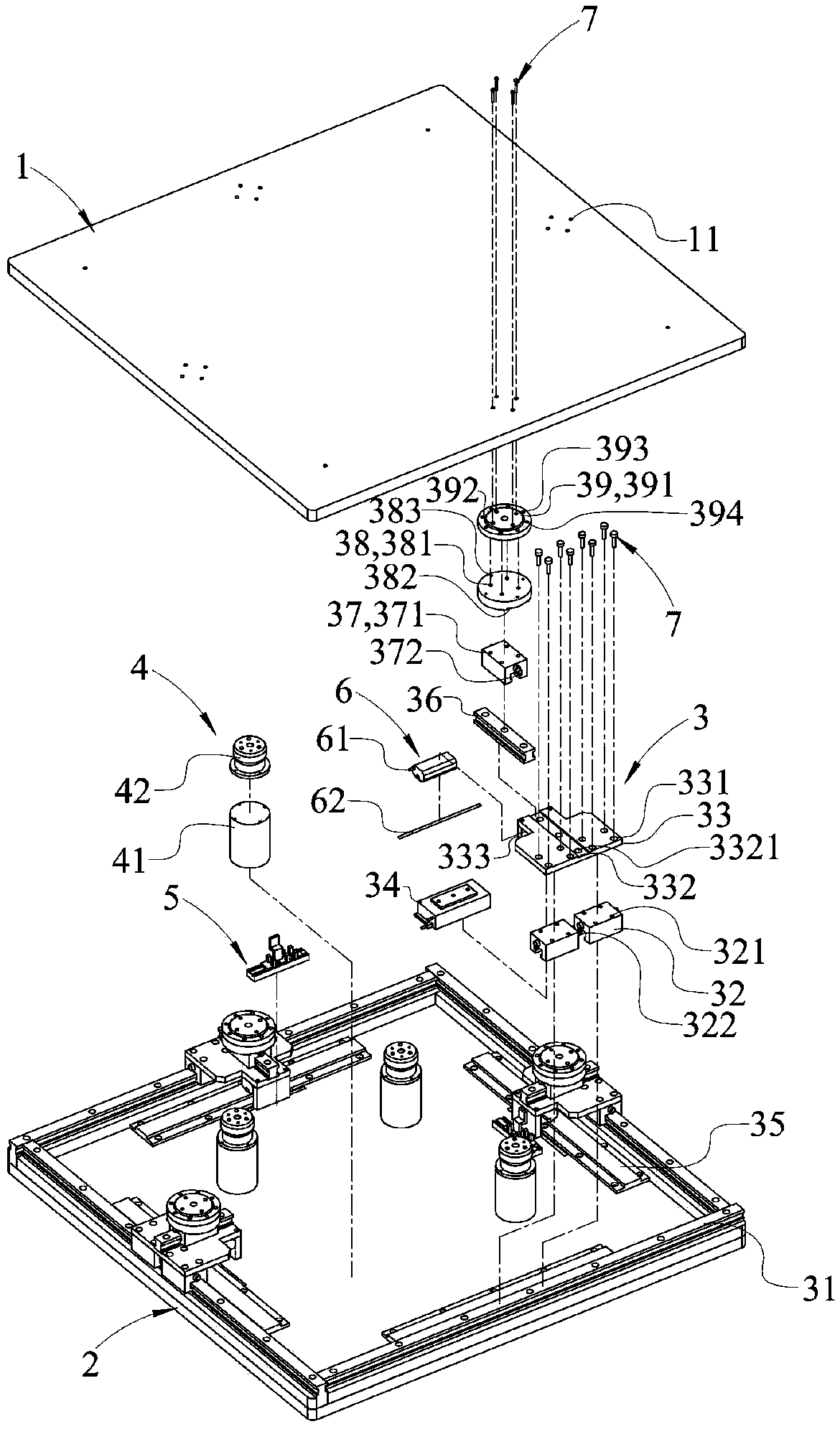 High-precision linear motor one-time alignment platform