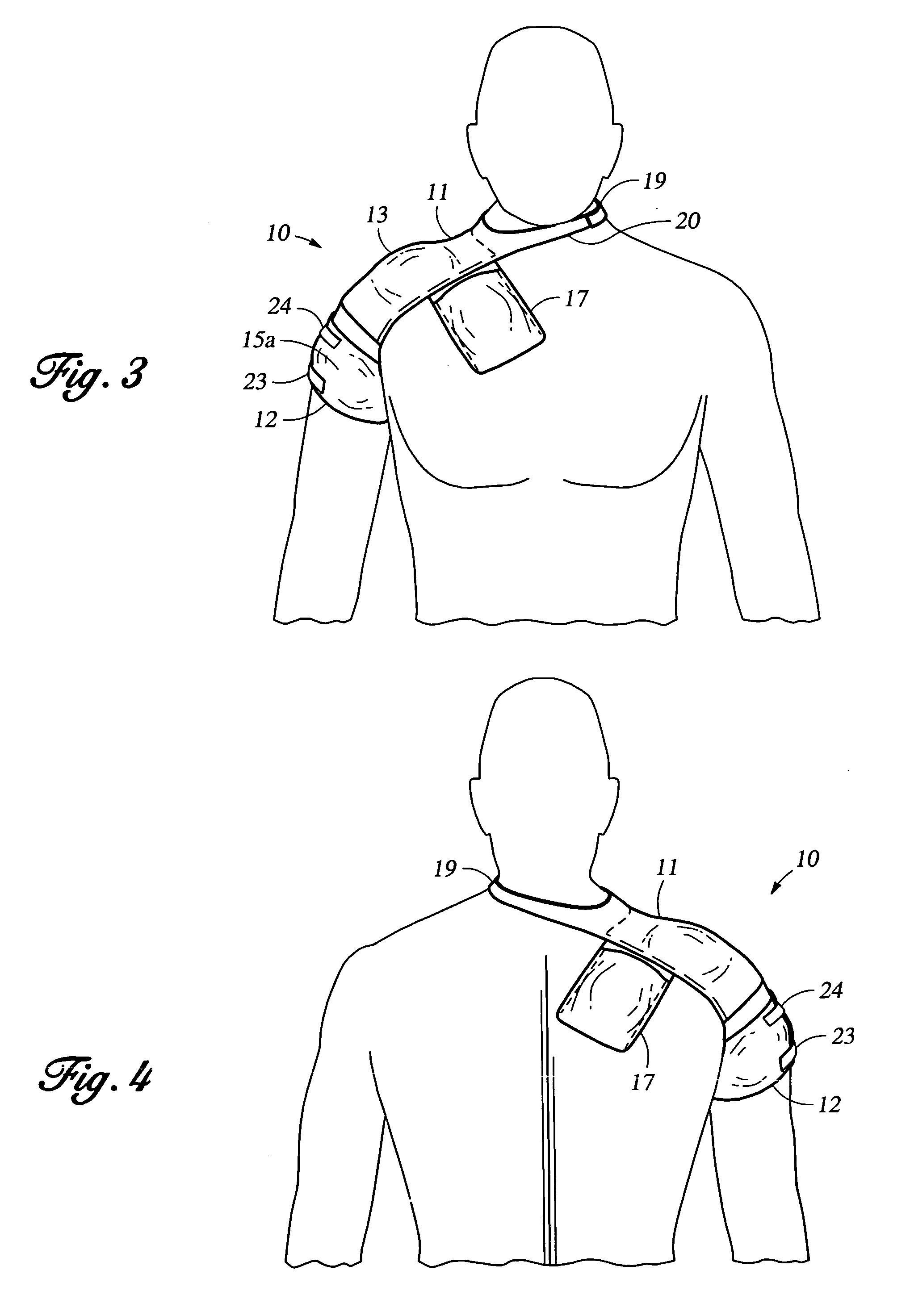Device for cooling shoulder joint and nearby muscles