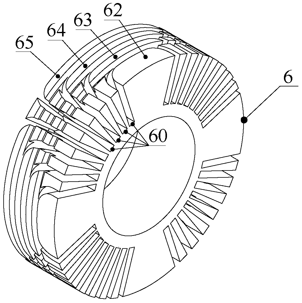 Parallel rotor structure hybrid excitation motor brushless electric excitation rotor magnetic poles