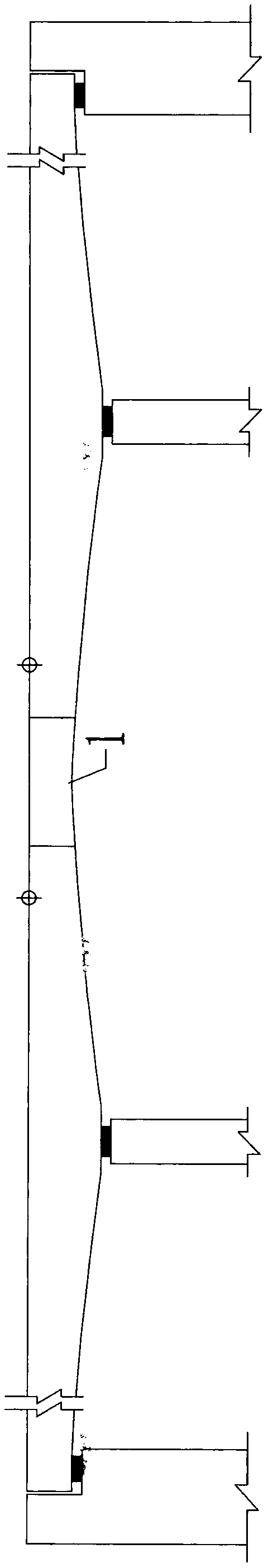 Deformation control method for dismantling continuous box girder bridge midspan closure segment