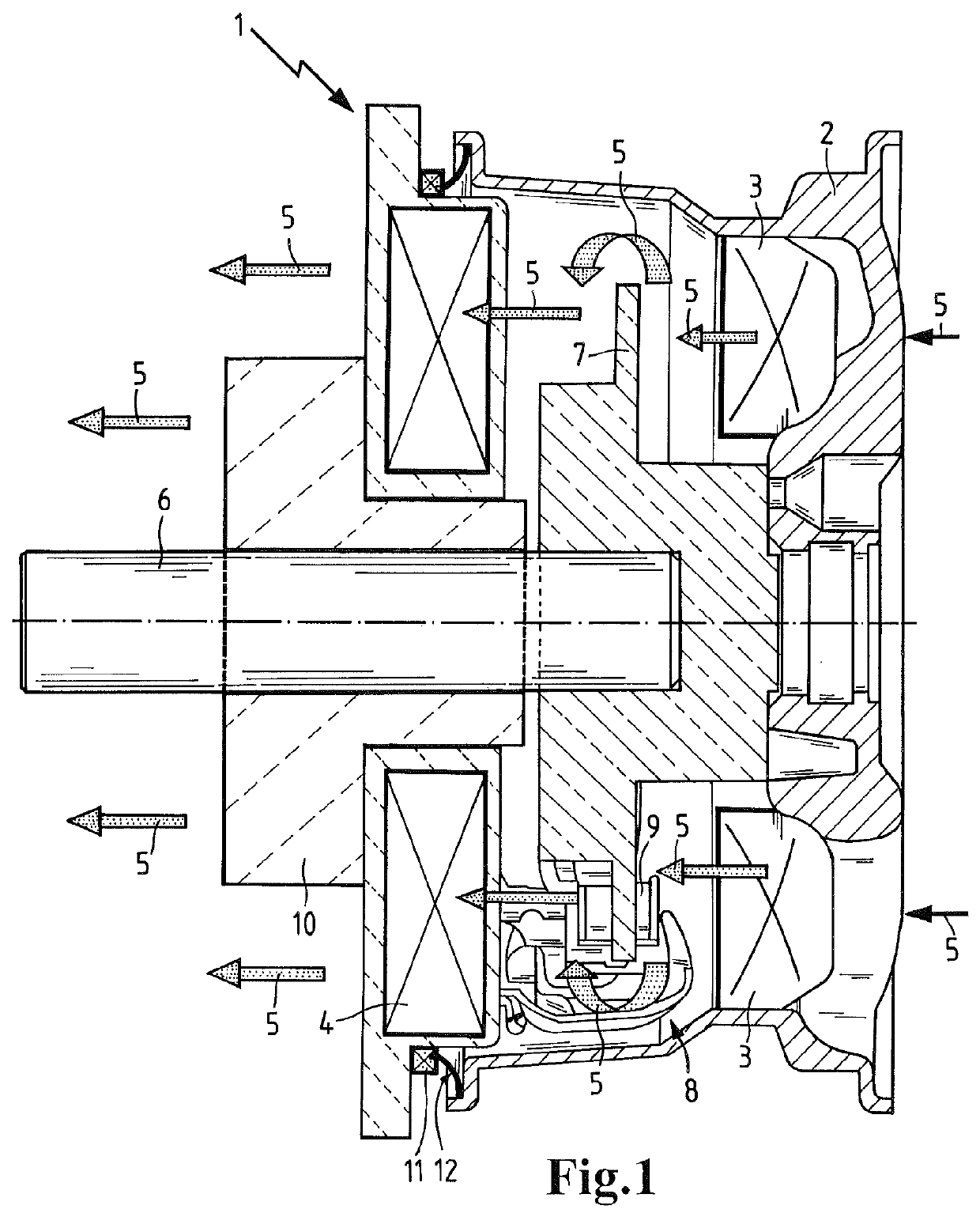 Brake dust collecting device for motor vehicles
