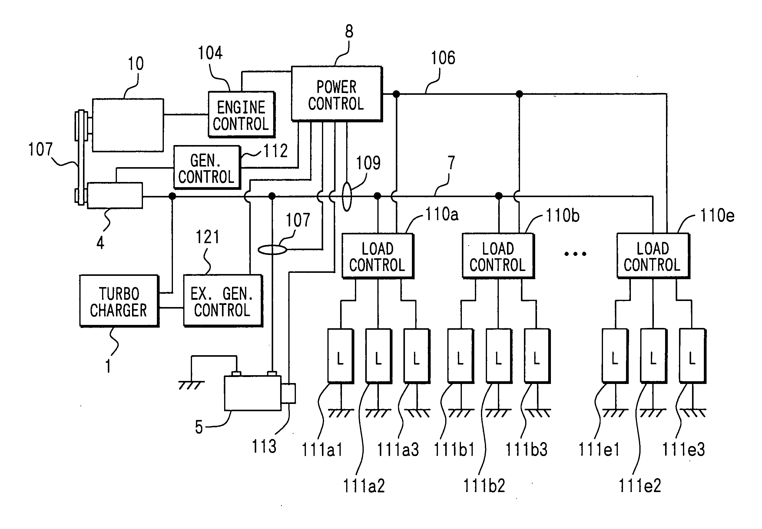 Exhaust gas-driven generator system and method of controlling electrical system