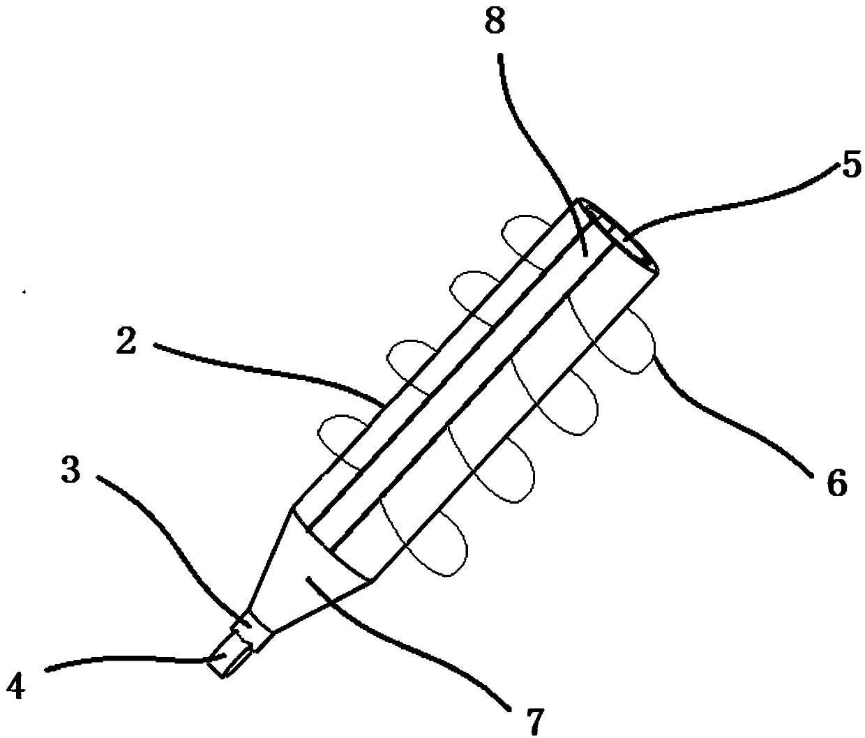 Device for clearing away limnoperna fortunei in pipeline and method