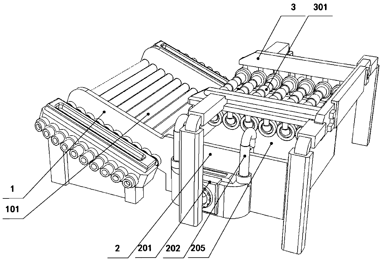 A special-shaped aluminum groove production device