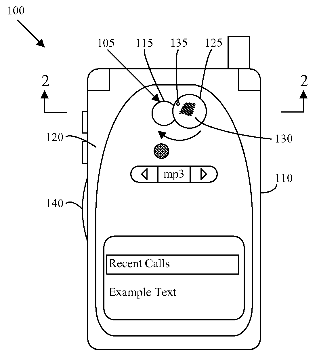 Camera lens cover and reflector for mobile station