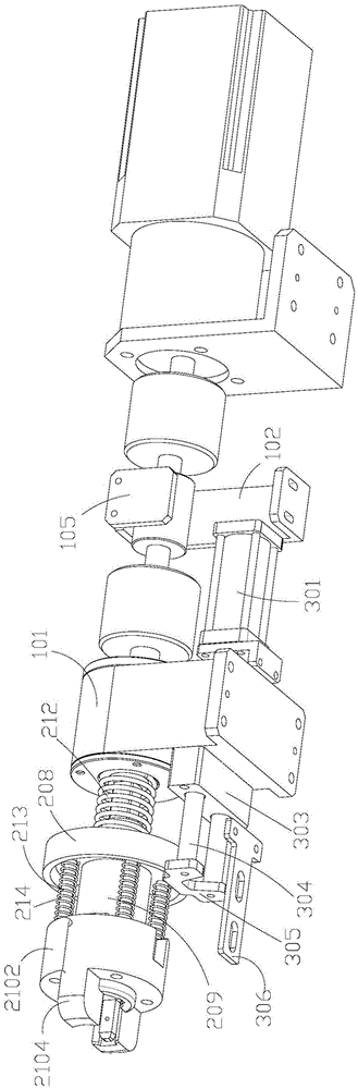 Driving head online changing device and engine crankshaft gyroscopic moment measurement system