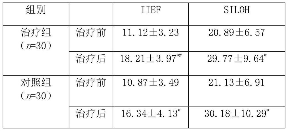 A traditional Chinese medicine composition for treating erectile dysfunction in middle-aged and elderly men and its application