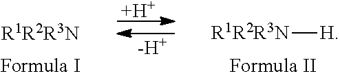 Method for the reduction of the concentration of amines and salts thereof