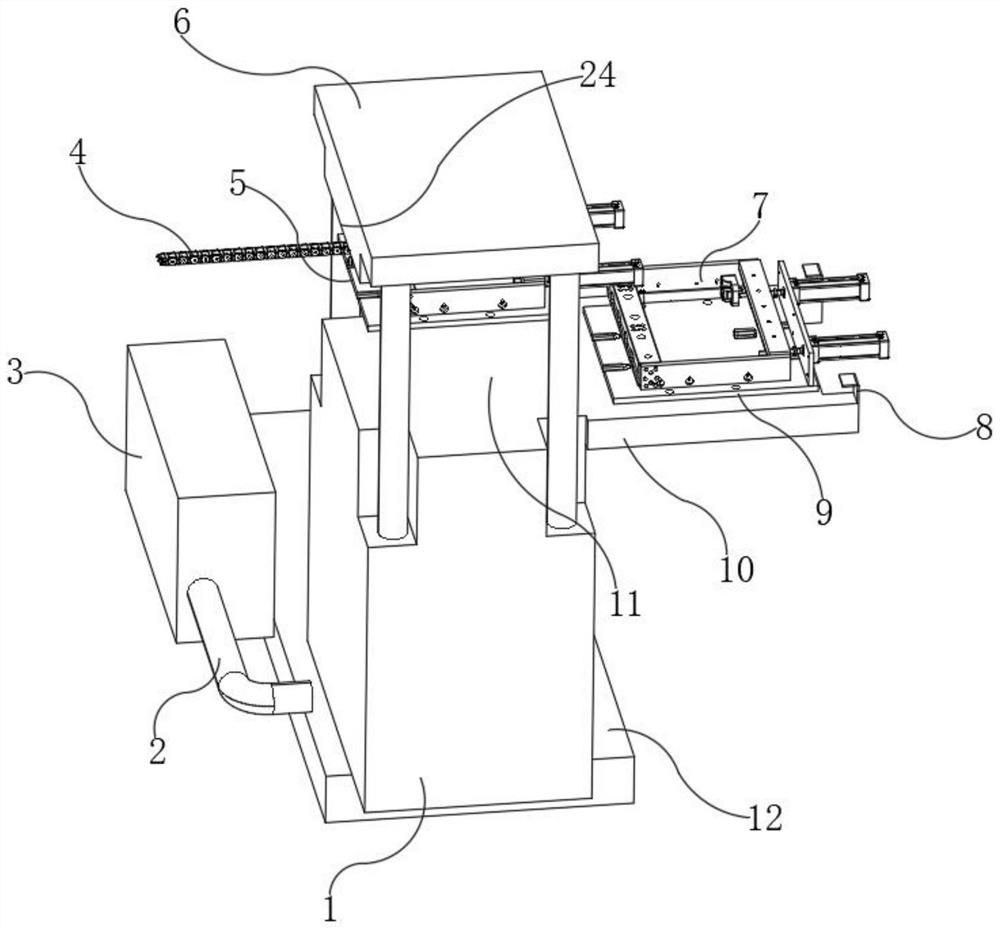 Automatic mold feeding and discharging device of injection molding machine