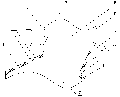 Double-layer vortex secondary air system of garbage incinerator
