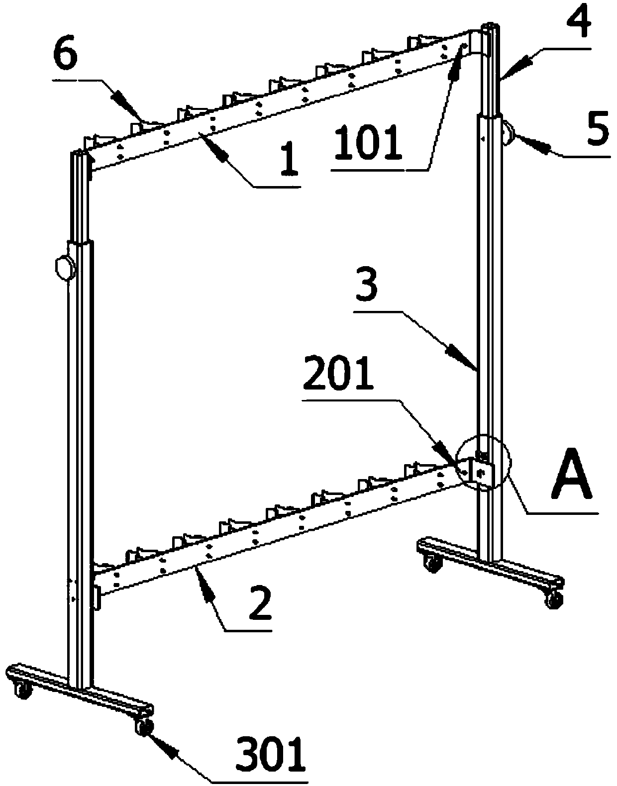 A detection frame for electric power operation and maintenance and maintenance tools