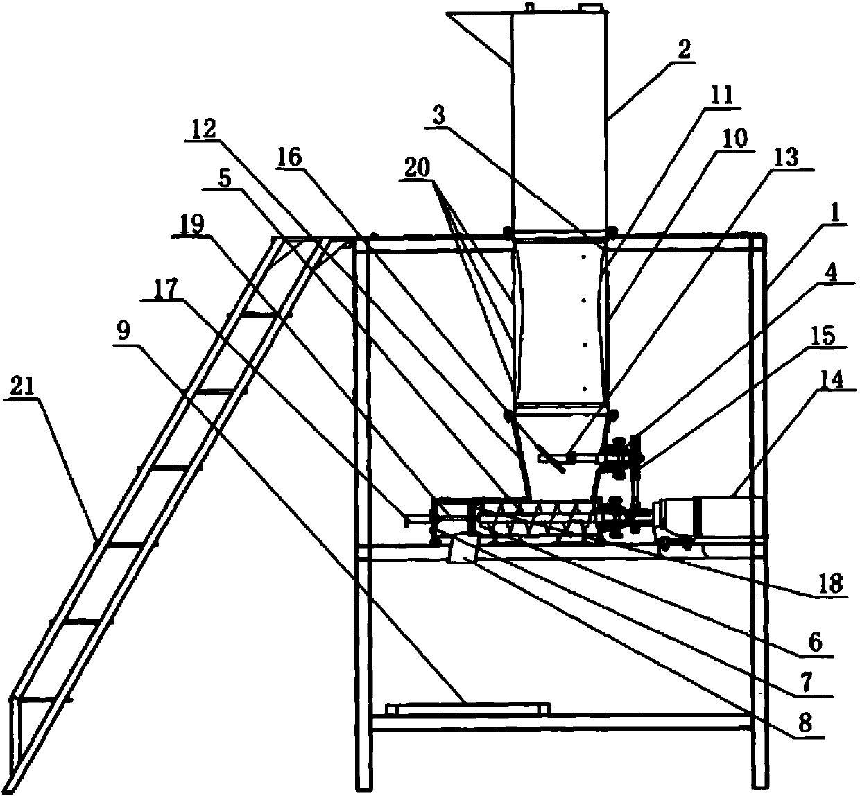 Burdening device capable of increasing efficiency