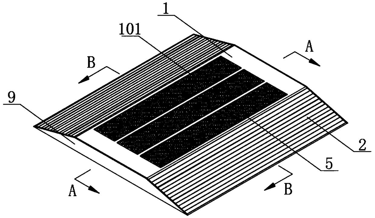 Vibration type dust collecting and massage ground mat