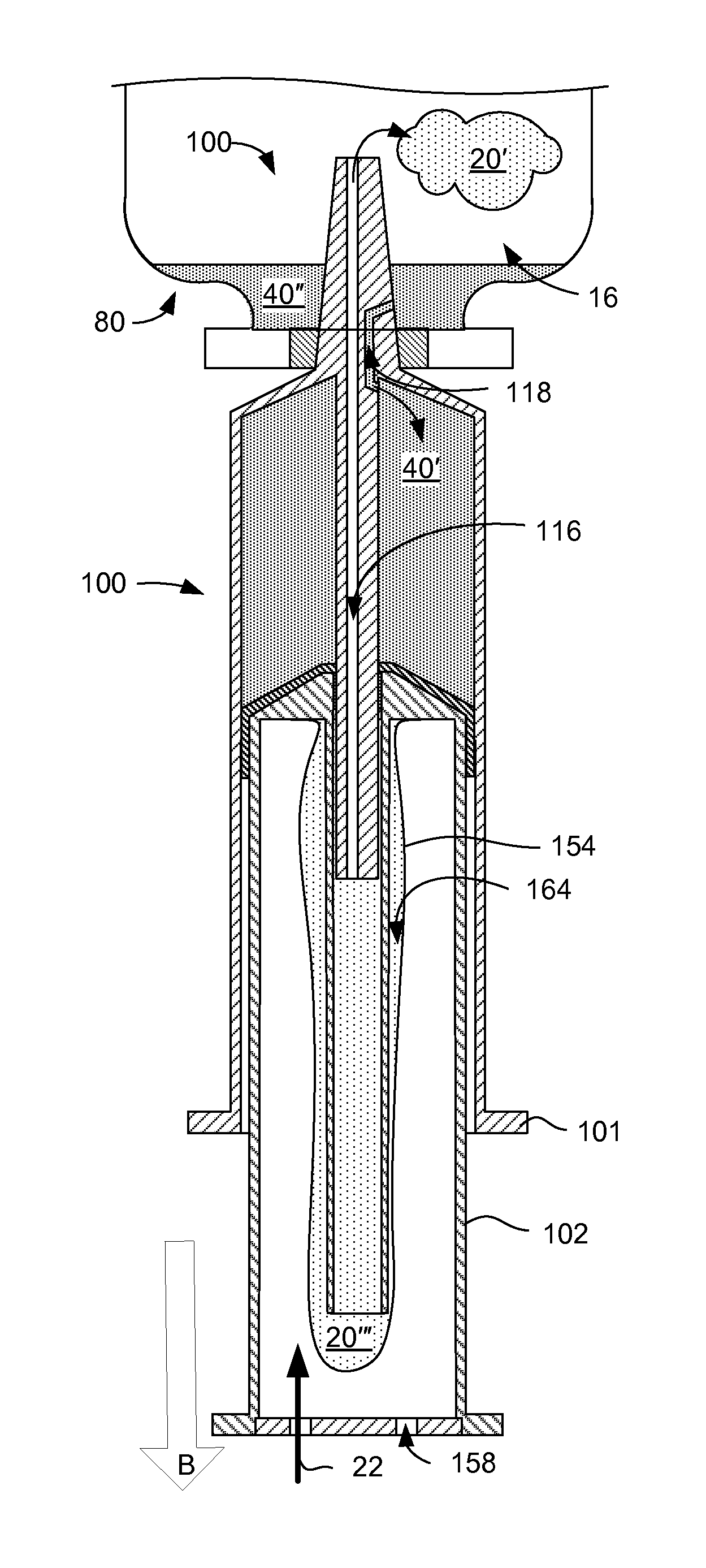 Non-vented vial access syringe