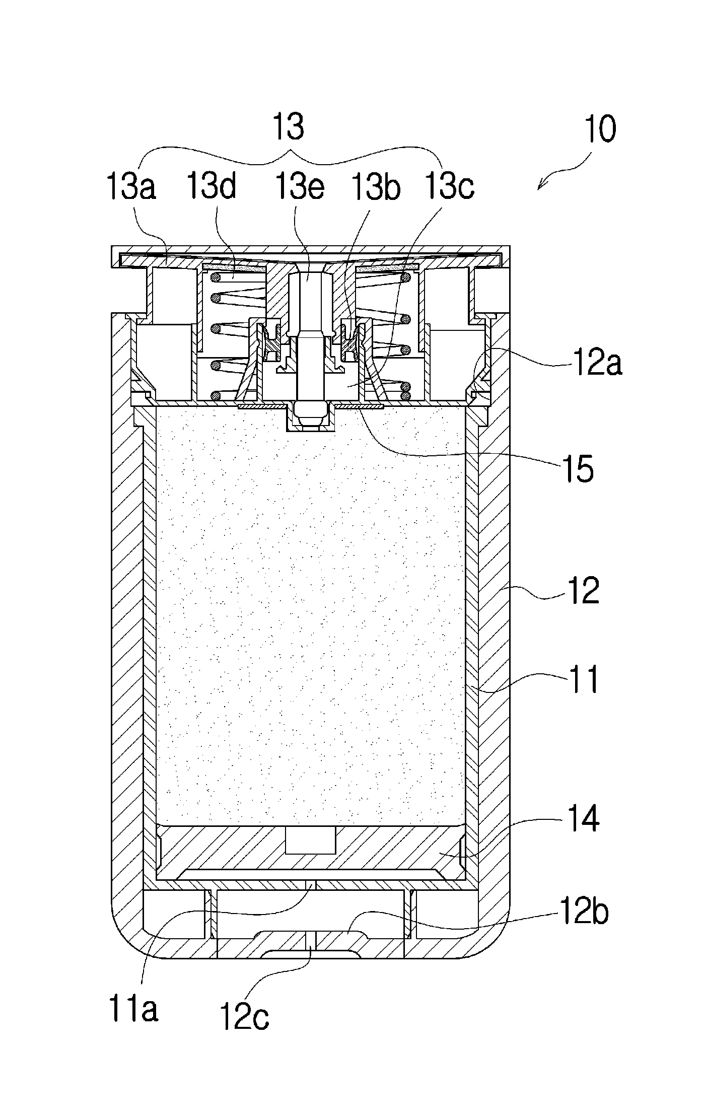 Cosmetic container having an airless pump and enabling the quantity of content remaining in the container to be checked
